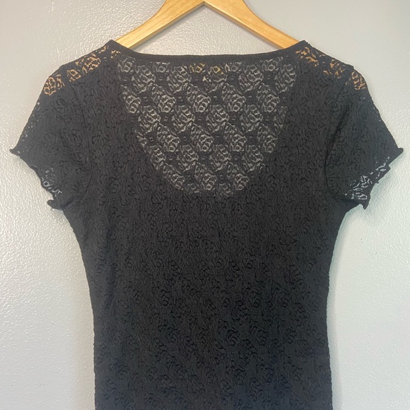 Madden Girl Black Lace Blouse - Picture 2 of 3